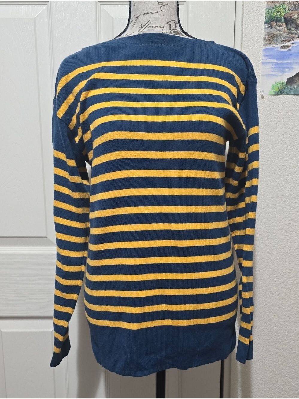 Fileuse d'Arvor Tricots de Luxe French Boatneck Knit Sweater Small